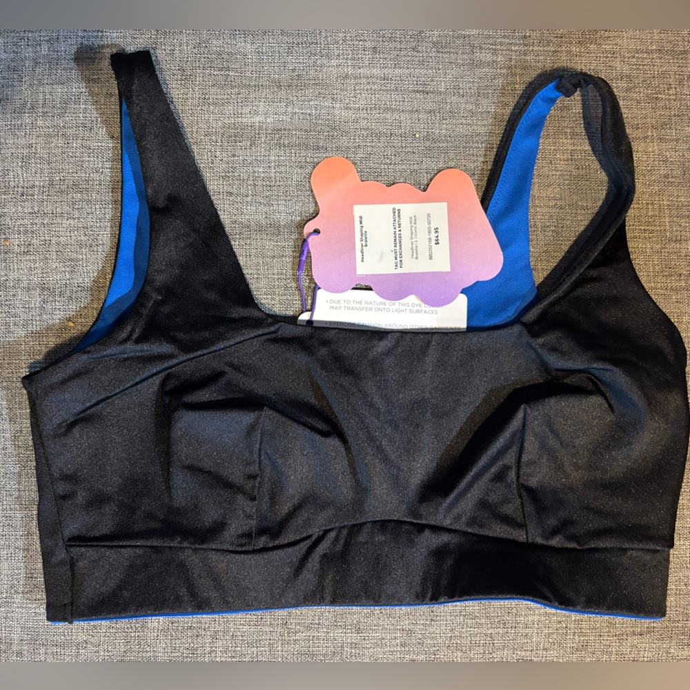 Black and Blue Sports Bra